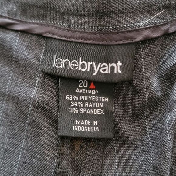 Lane Bryant pinstripe wide leg Trousers (20) - Picture 8 of 9